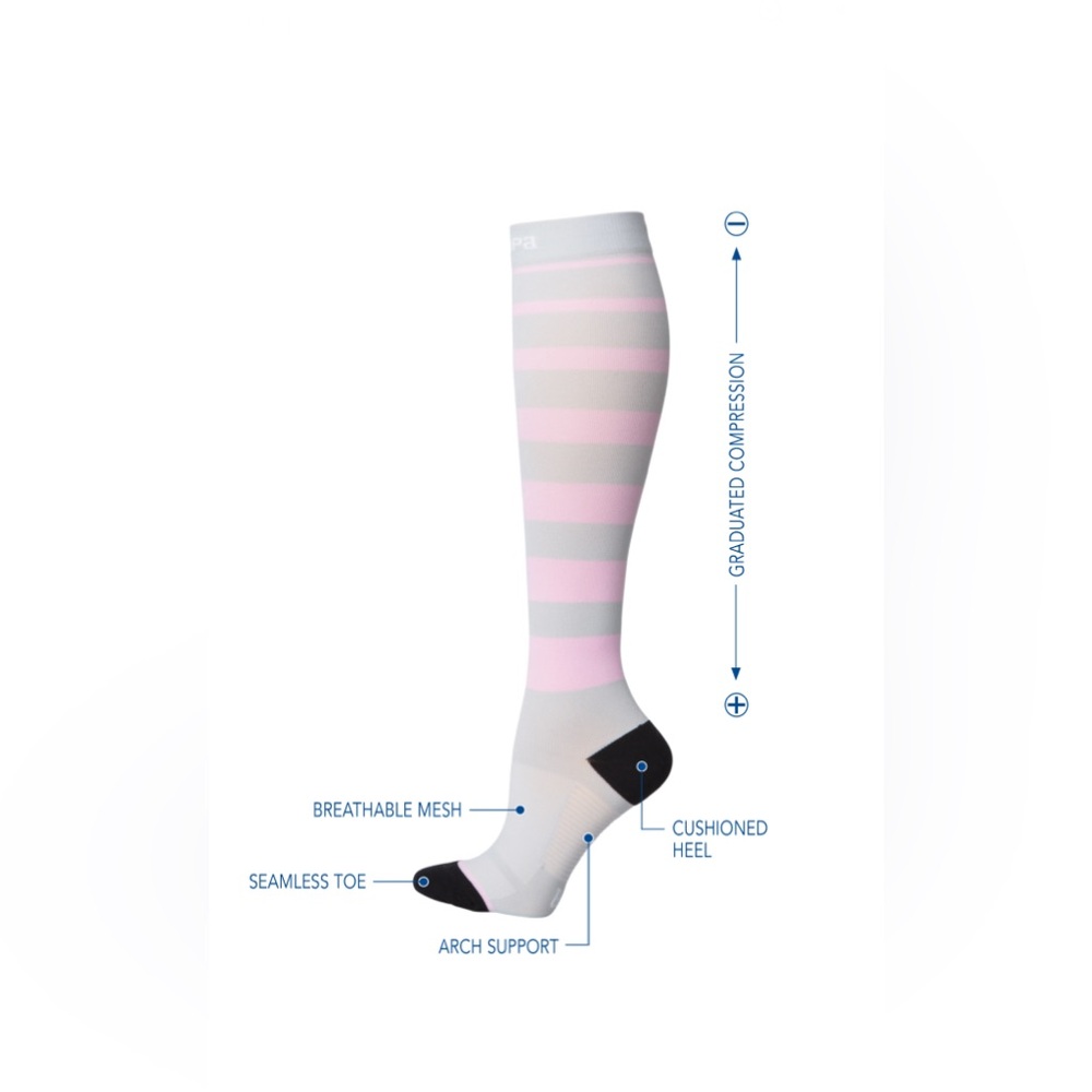 Capa 
Body After Baby White Compression Athletic Socks